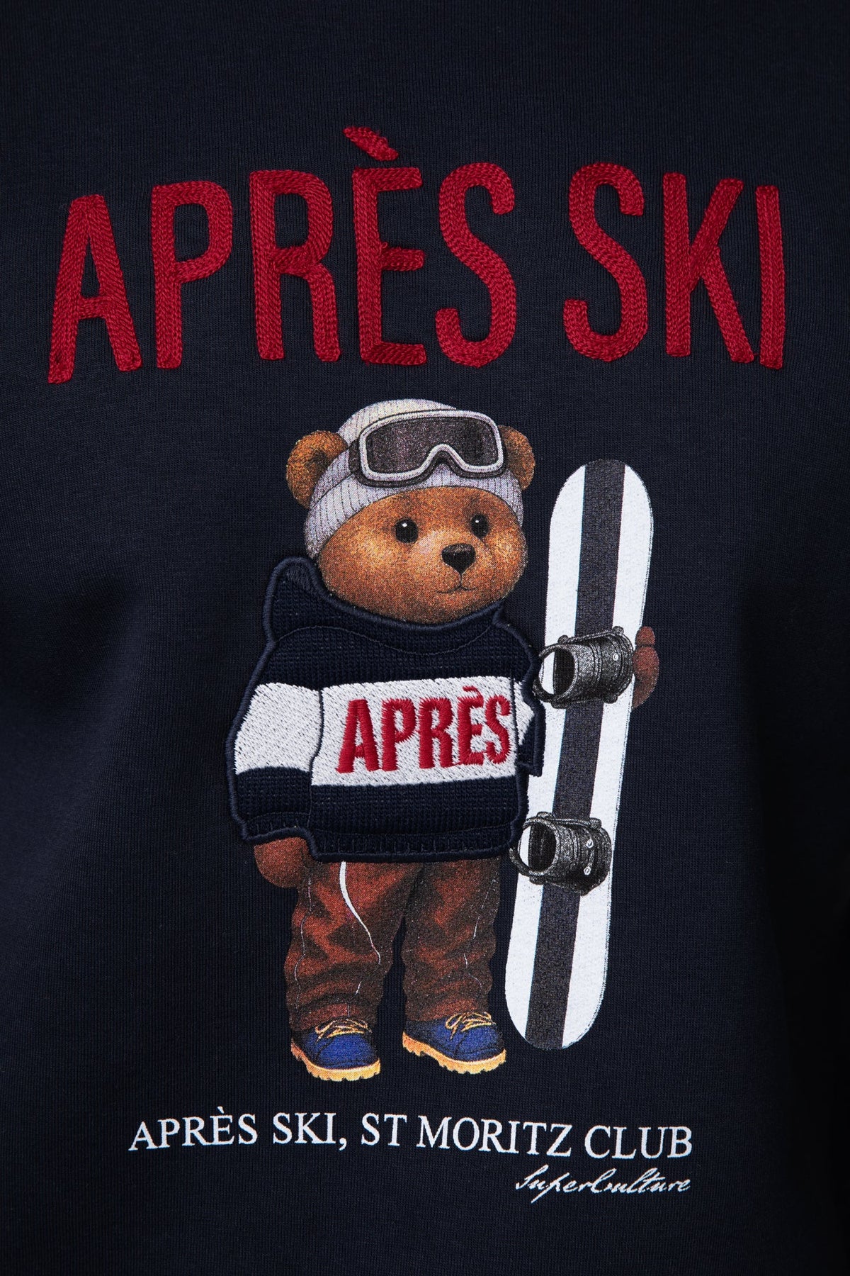 SUPERCULTURE Felpa girocollo uomo APRES SKI