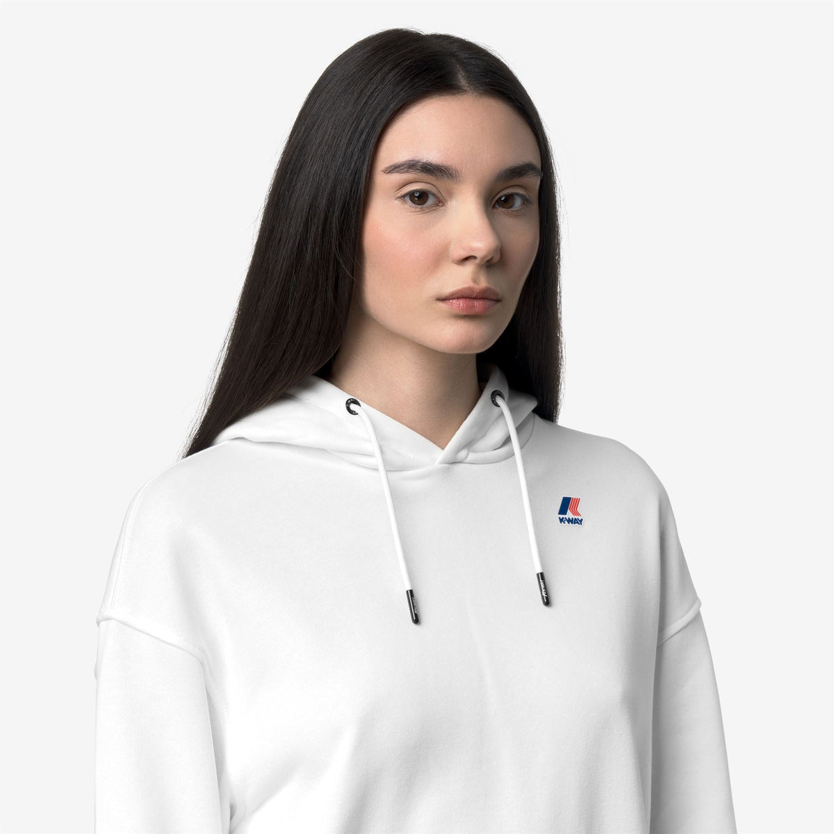 K-WAY Felpa dona  con cappuccio NINETTE BRUSHED PC