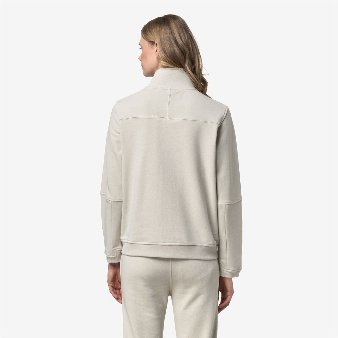 K-WAY Felpa unisex con zip e cappuccio PEPIN POLY COTTON