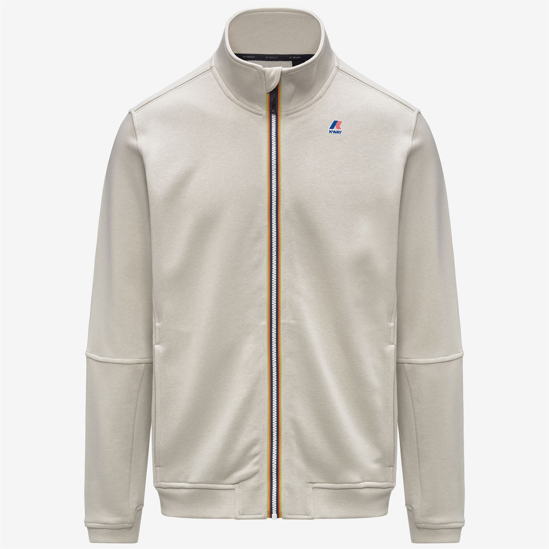 K-WAY Felpa unisex con zip e cappuccio PEPIN POLY COTTON