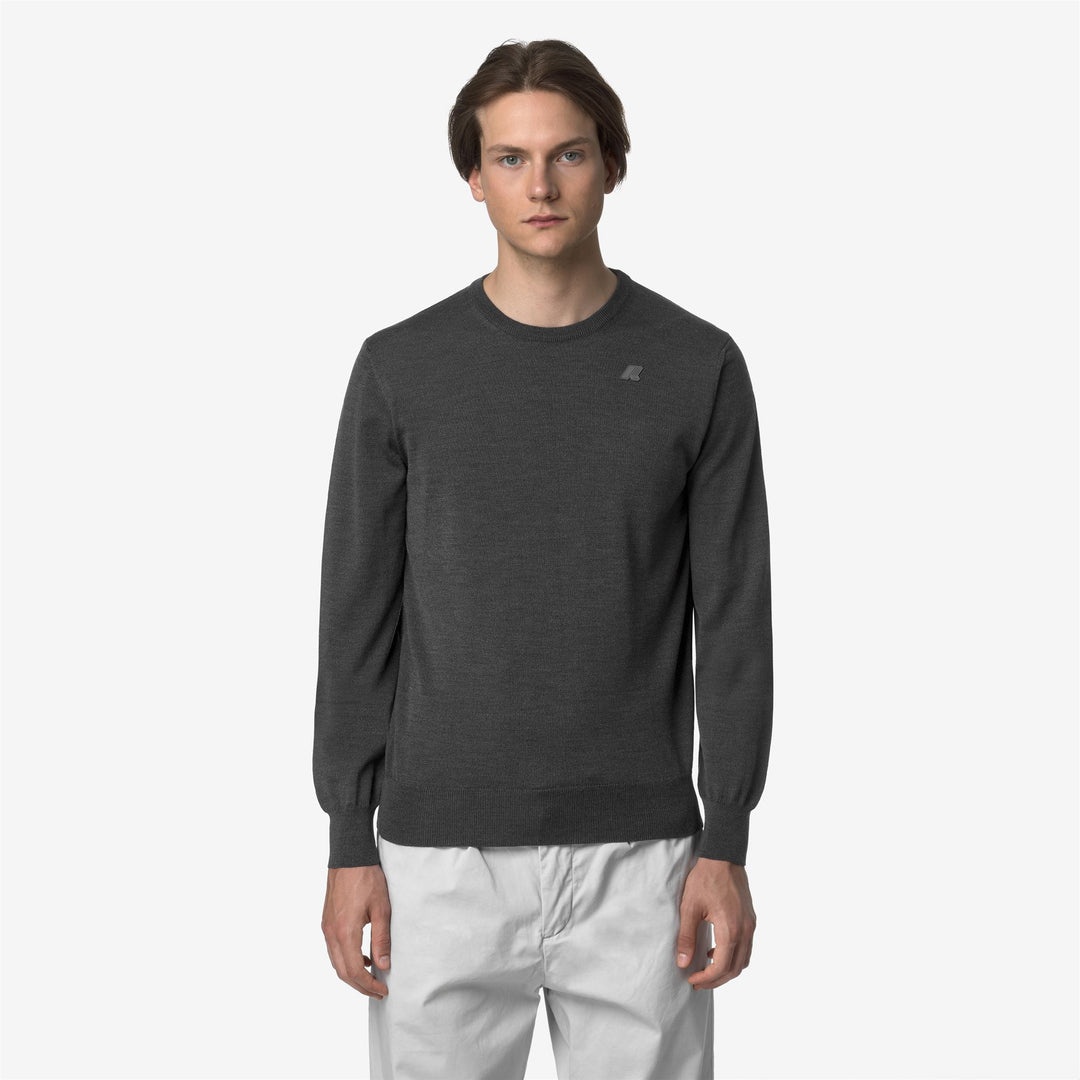 K-WAY Maglia girocollo 100%lana merino SEBASTIEN MERINO