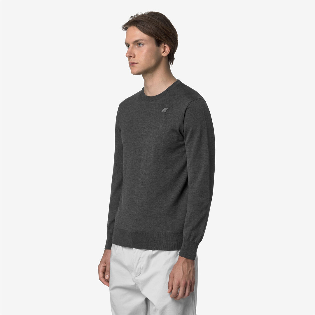 K-WAY Maglia girocollo 100%lana merino SEBASTIEN MERINO