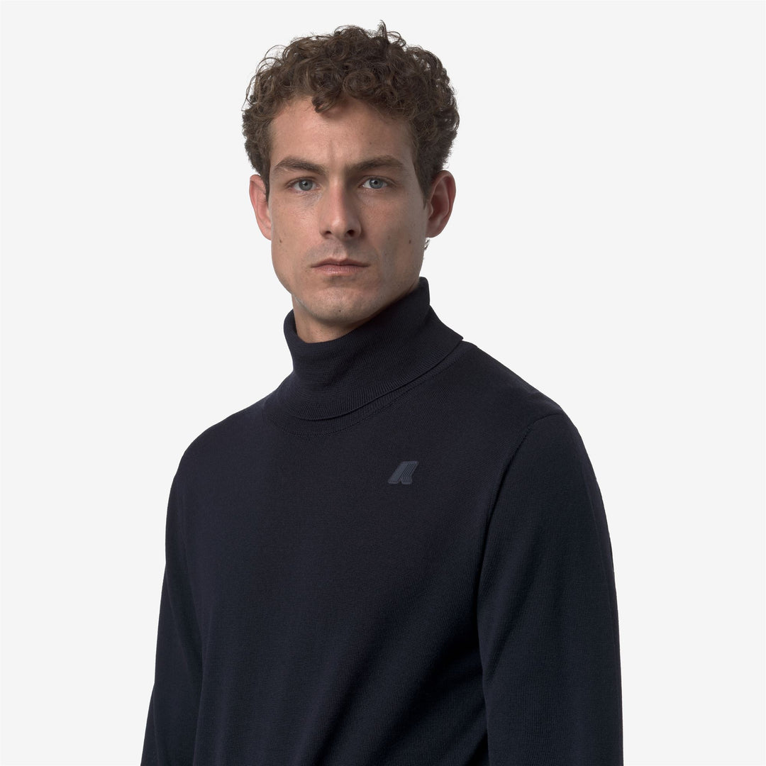K-WAY Maglia dolcevita in 100%lana merino HENRY MERINO