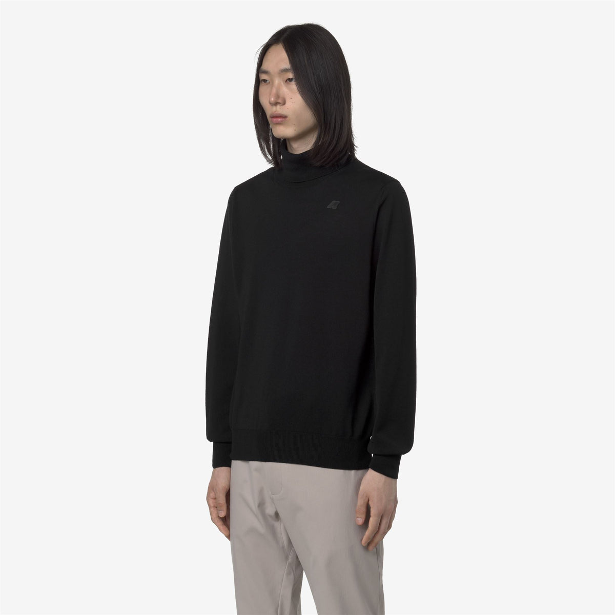 K-WAY Maglia dolcevita 100% lana HENRY MRINO