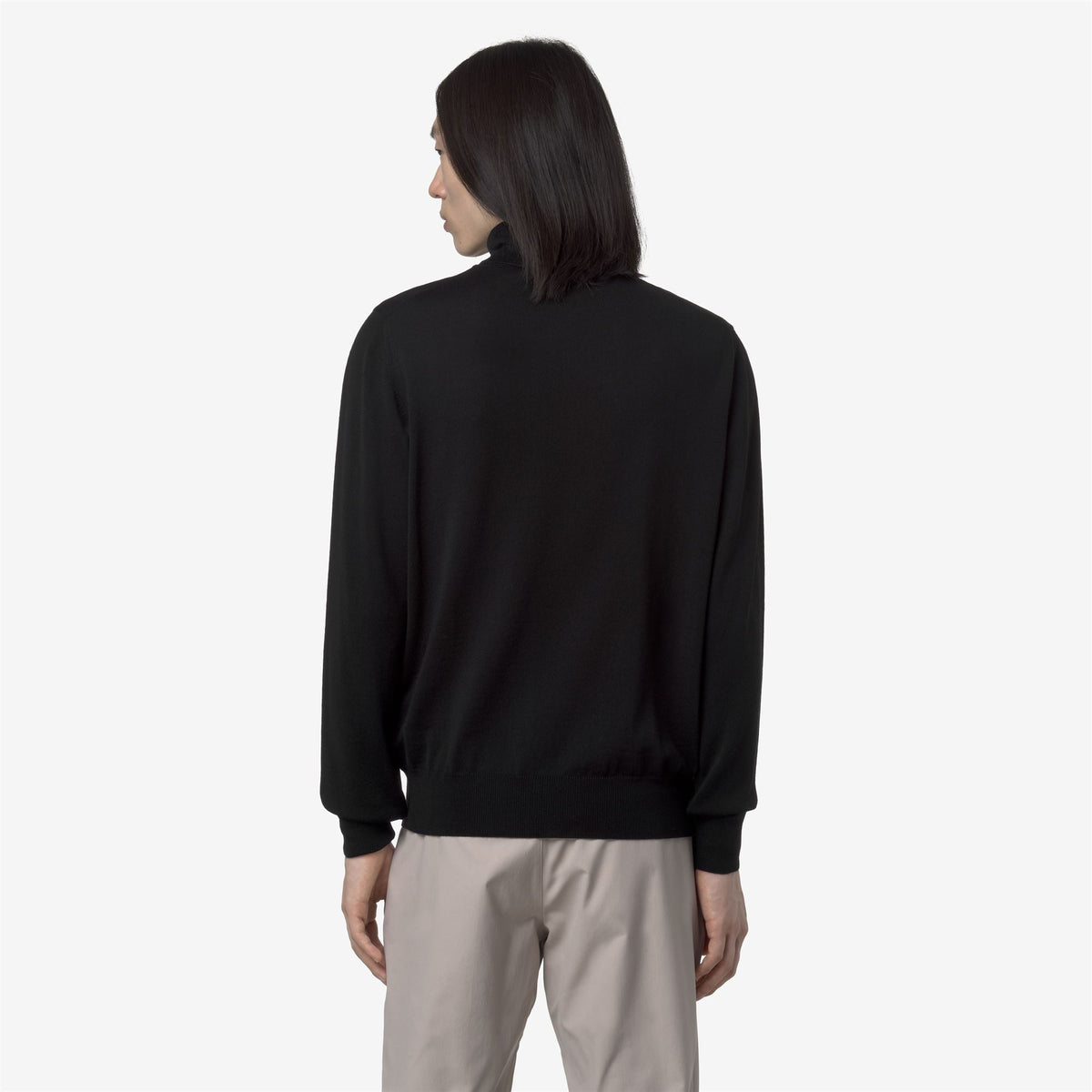 K-WAY Maglia dolcevita 100% lana HENRY MRINO
