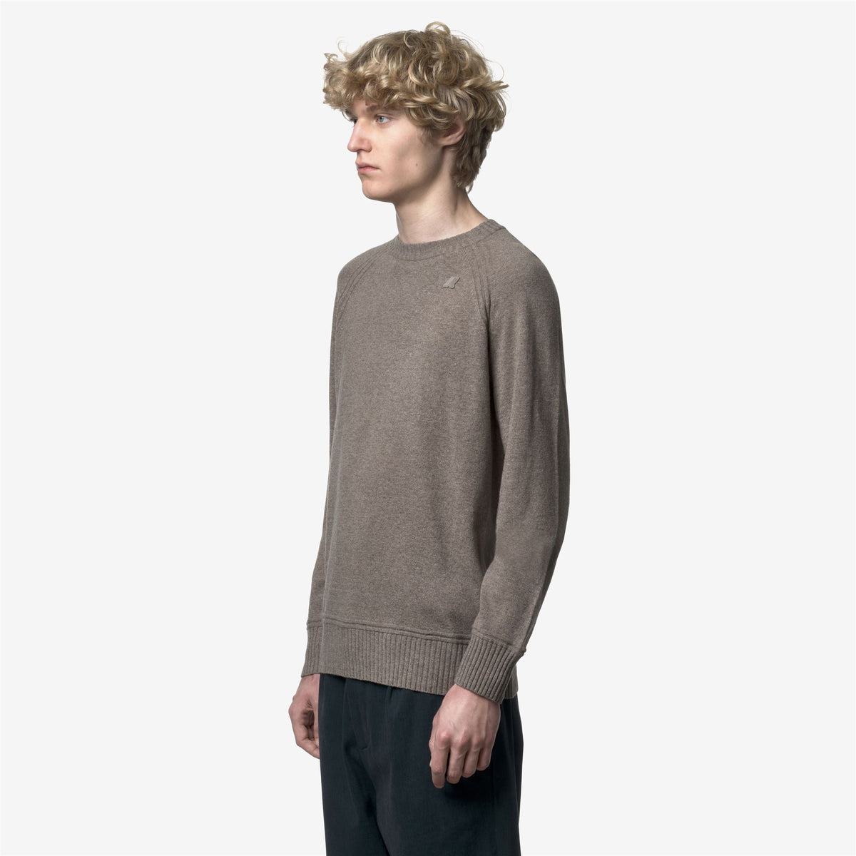 K-WAY Maglia girocollo misto cashmere SEBASS WOOL CASHMERE