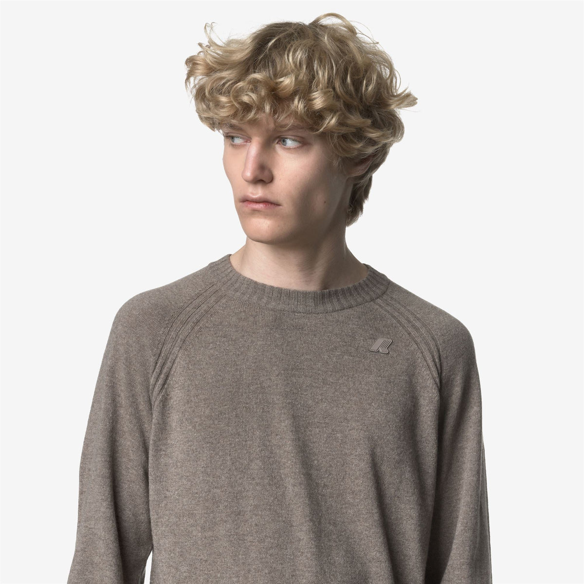 K-WAY Maglia girocollo misto cashmere SEBASS WOOL CASHMERE