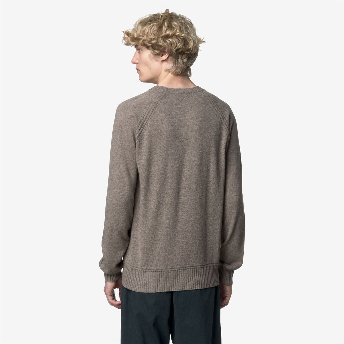 K-WAY Maglia girocollo misto cashmere SEBASS WOOL CASHMERE