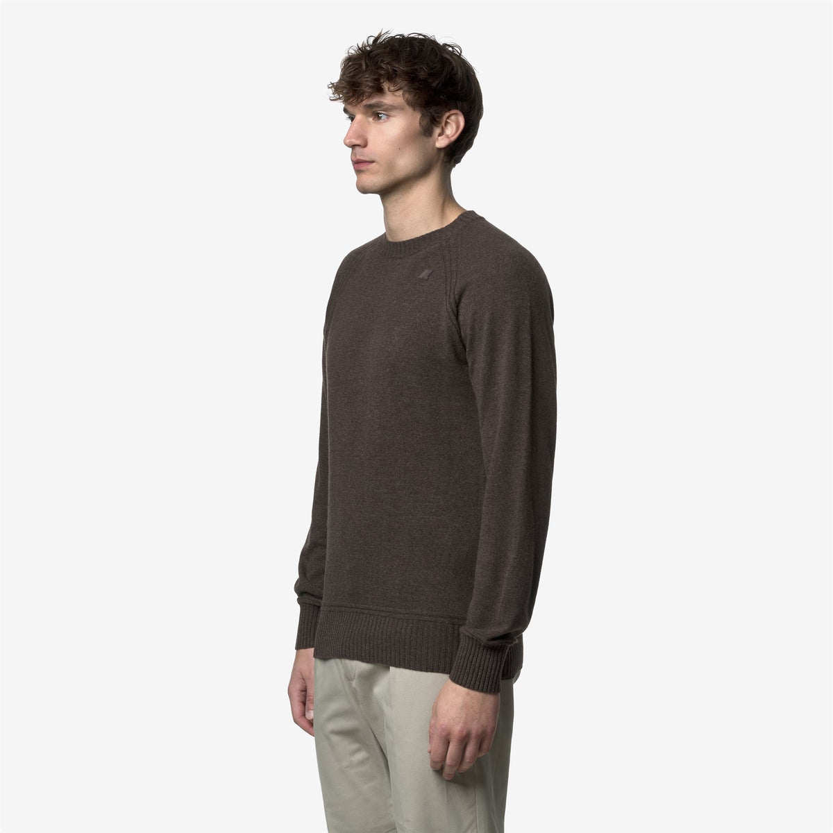K-WAY Maglia girocollo misto cashmere SEBASS WOOL CASHMERE