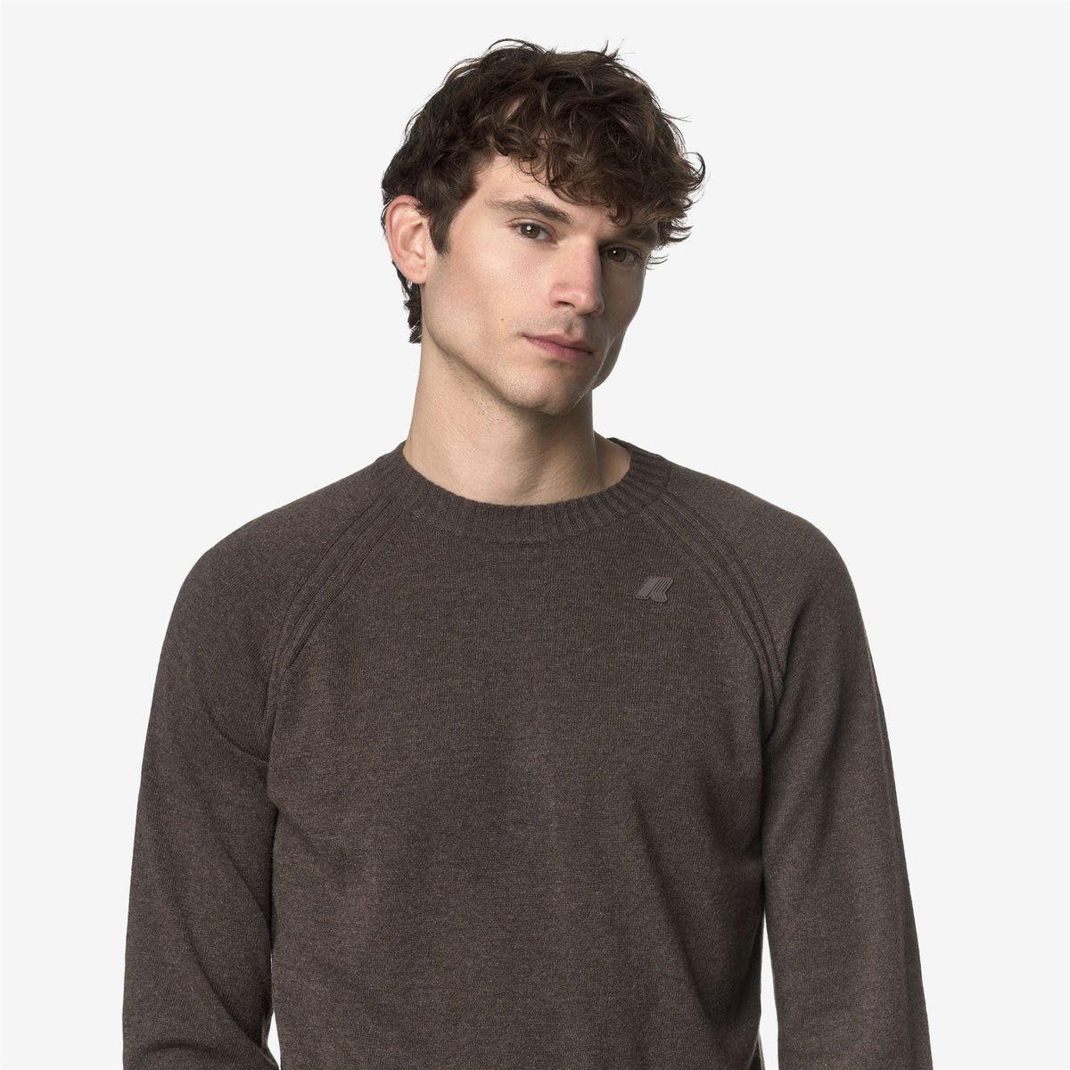 K-WAY Maglia girocollo misto cashmere SEBASS WOOL CASHMERE