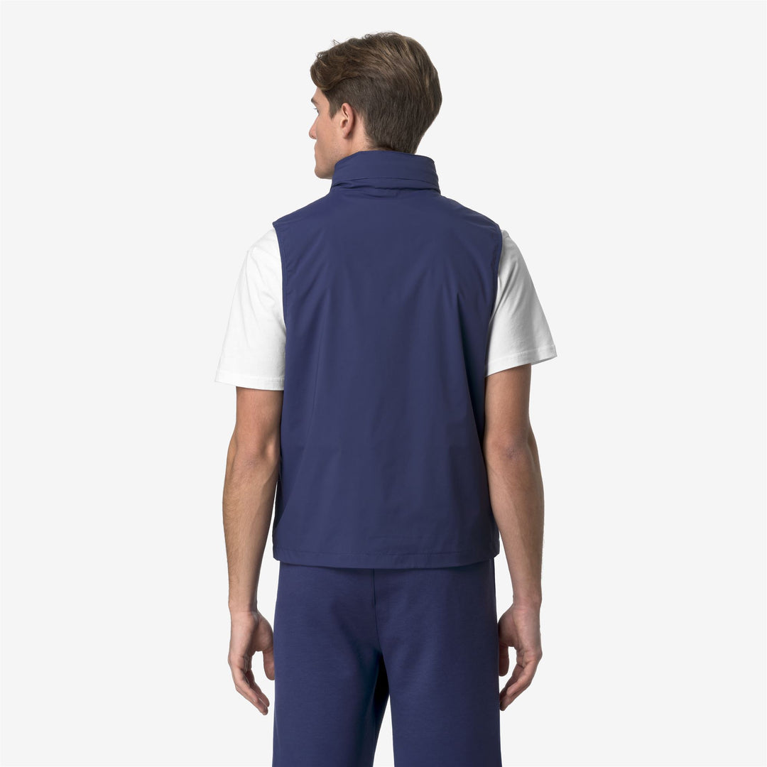 K-WAY Giubbotto smanicato VALEN STRETCH NYLON JERSEY impermeabile con fondo regolabile