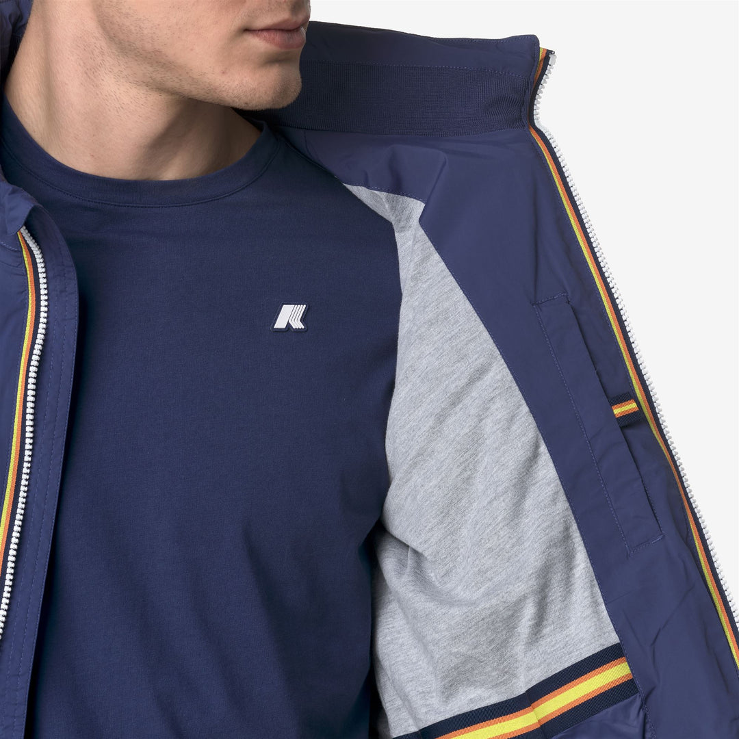 K-WAY Giubbotto estivo con cappuccio estraibile AMAURY STRETCH NYLON JERSEY