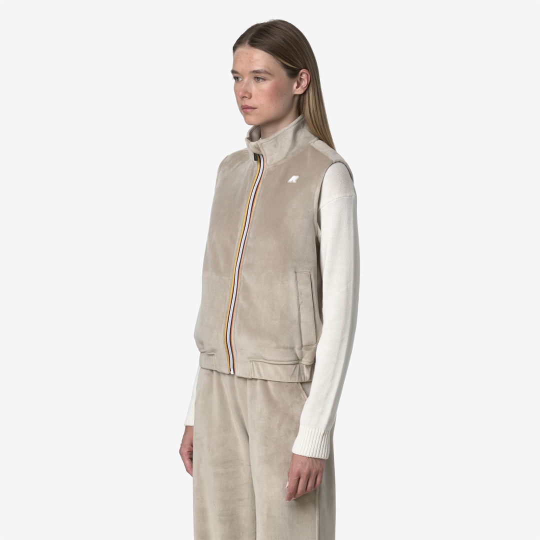 K-WAY Gilet in felpa donna in velour VIVIELME VELOUR POLAR
