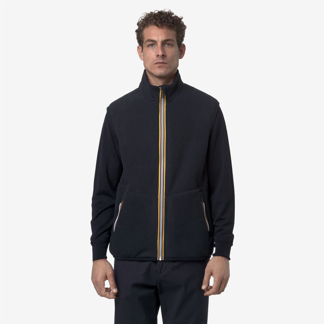 K-WAY Giubbotto smanicato in pile effetto sherpa  YANNICK SHERPA DOUBLE