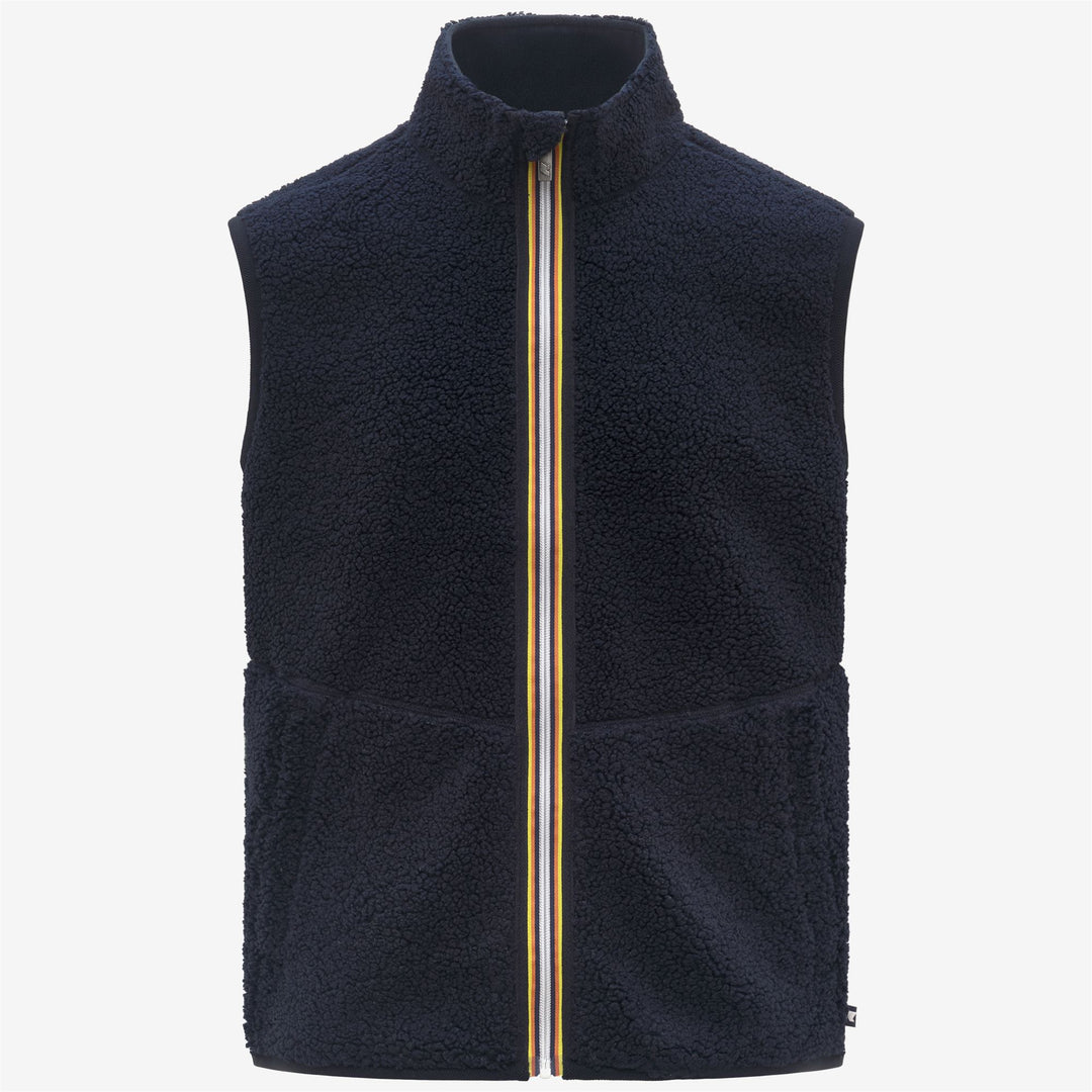 K-WAY Giubbotto smanicato in pile effetto sherpa  YANNICK SHERPA DOUBLE