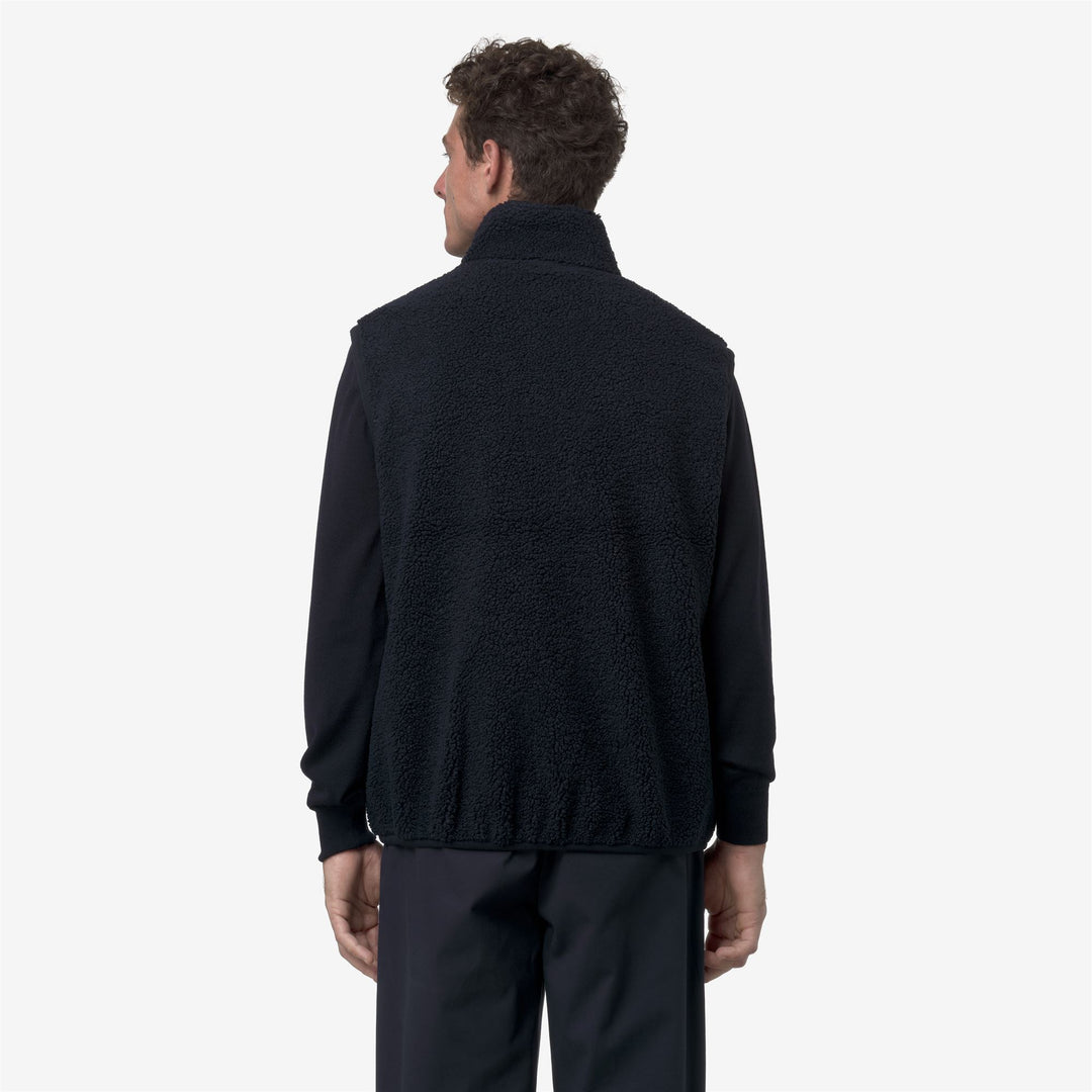 K-WAY Giubbotto smanicato in pile effetto sherpa  YANNICK SHERPA DOUBLE