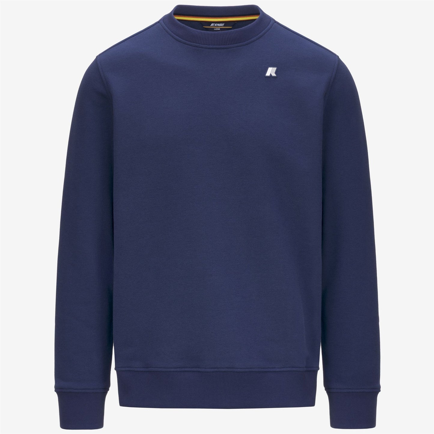 K-WAY Felpa uomo girocollo BAPTISTE FRENCH TERRY BLUE DEEP COBALT