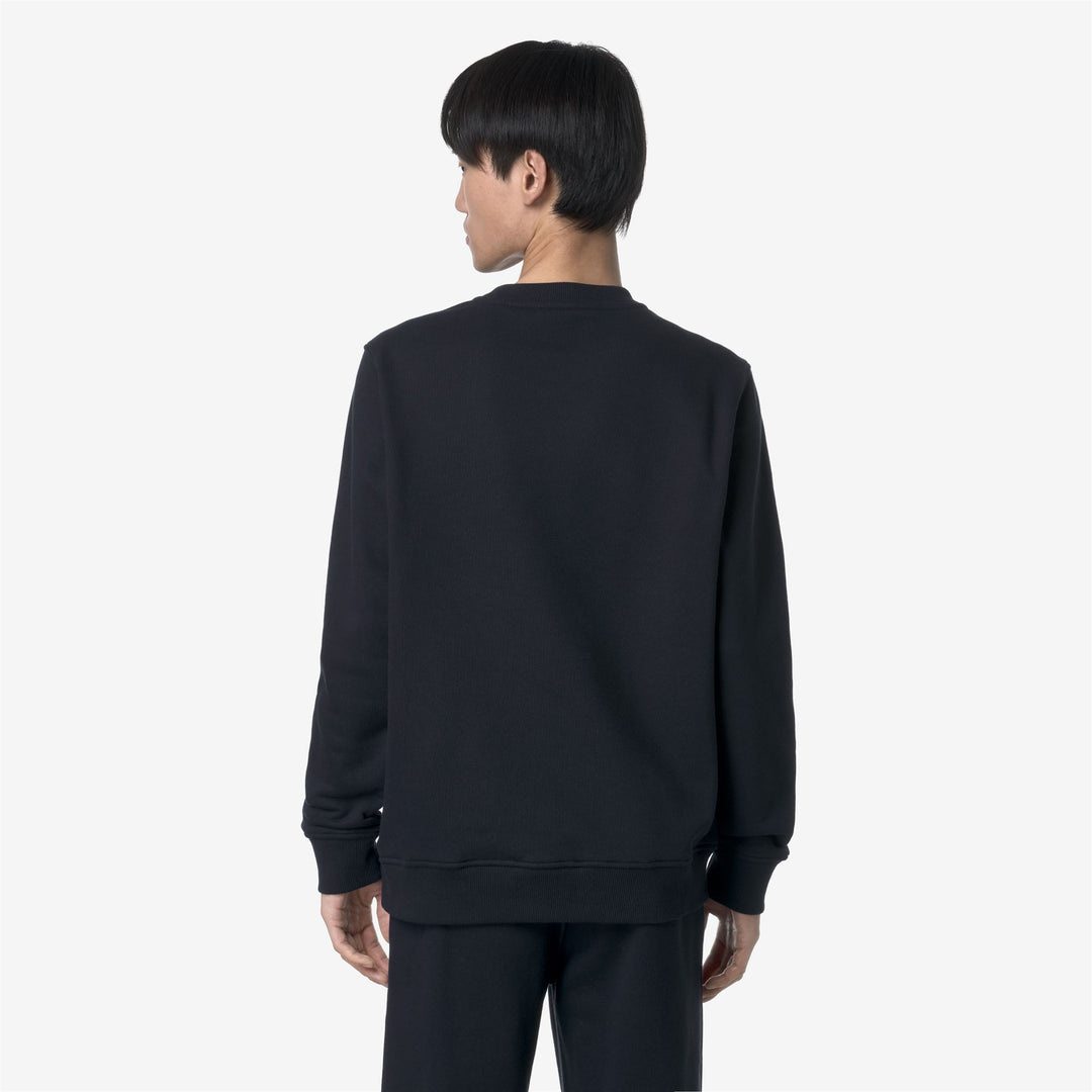 K-WAY Felpa uomo girocollo BAPTISTE FRENCH TERRY BLUE DEEP COBALT