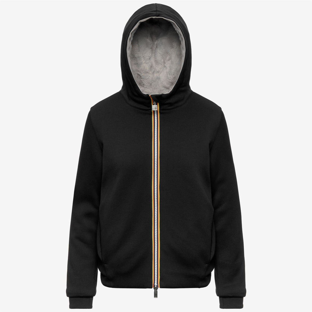K-WAY Felpa in interlock reversibile con pelliccia JACK LIGHT SPACER FUR DOUBLE