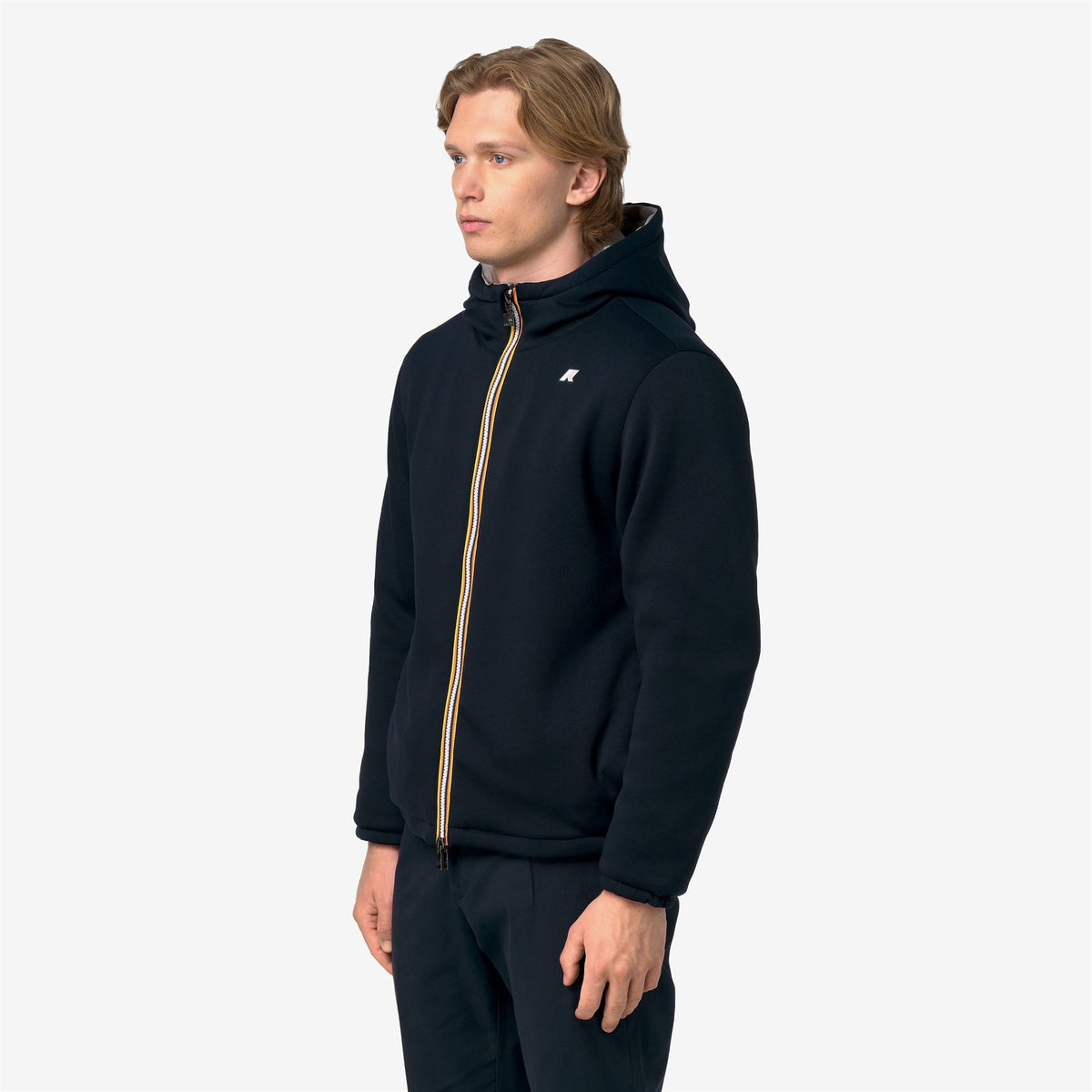 K-WAY Felpa in interlock reversibile con pelliccia JACK LIGHT SPACER FUR DOUBLE