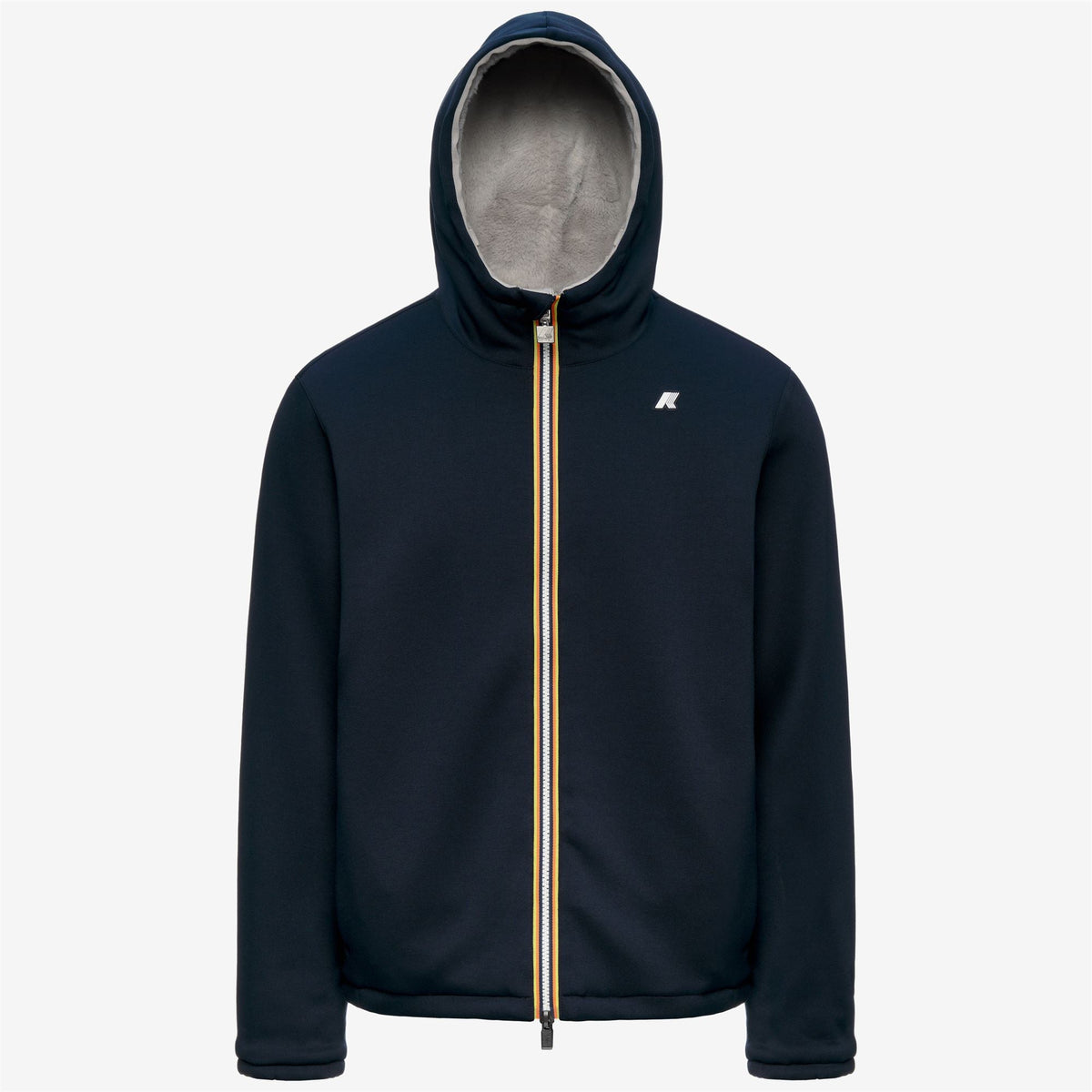 K-WAY Felpa in interlock reversibile con pelliccia JACK LIGHT SPACER FUR DOUBLE
