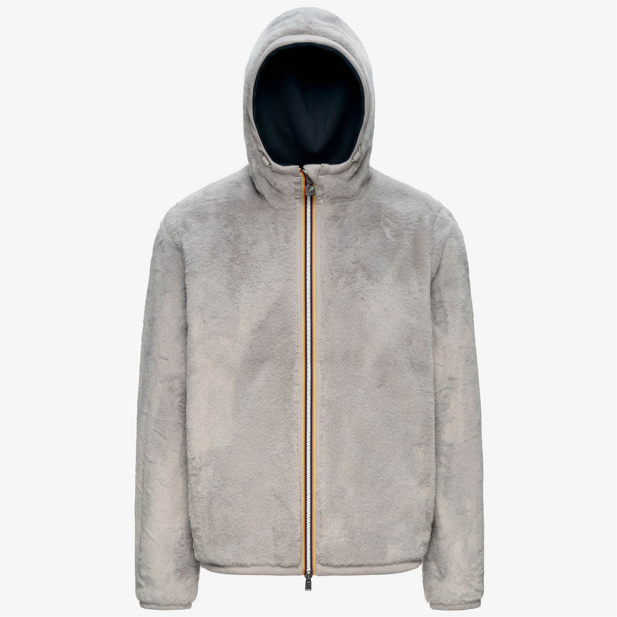 K-WAY Felpa in interlock reversibile con pelliccia JACK LIGHT SPACER FUR DOUBLE