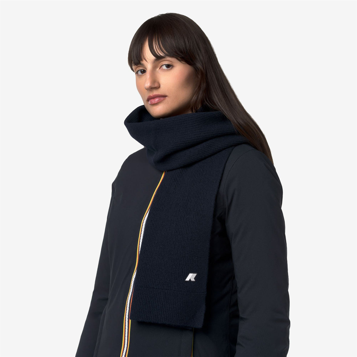 K-WAY Sciarpa unisex in lana ETIENNE CARDIGAN STITCH WOOL