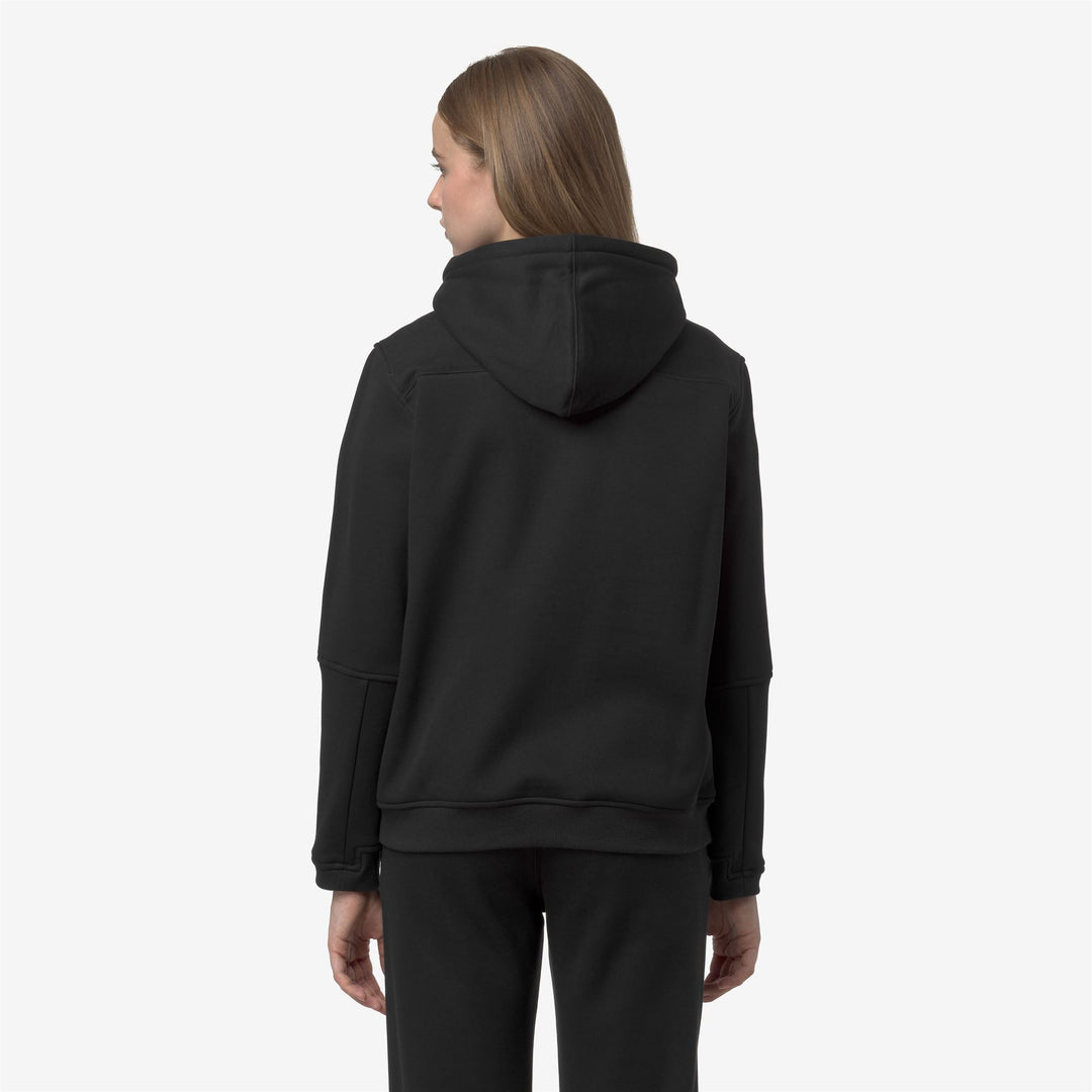 K-WAY Felpa unisex con zip e cappuccio PROSPER BRUSHED PC