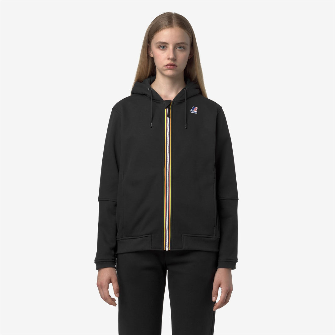 K-WAY Felpa unisex con zip e cappuccio PROSPER BRUSHED PC