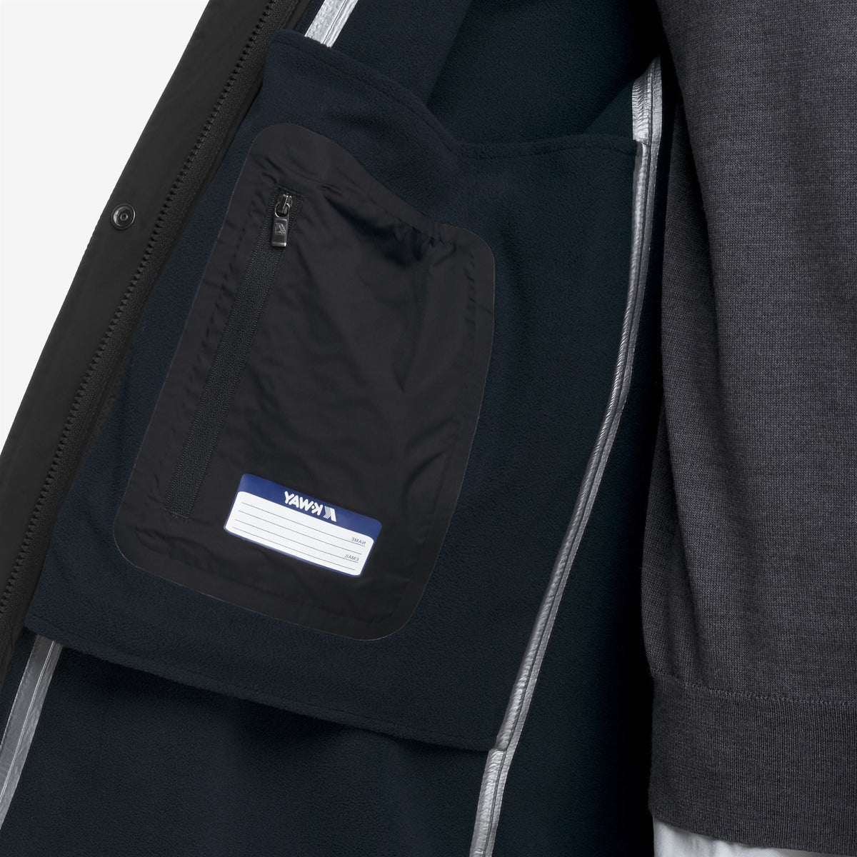 K-WAY Cappottino in tessuto tecnico e fodera in pile DUKE BONDED