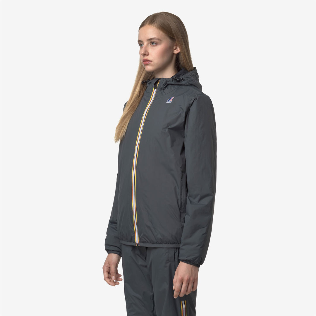 K-WAY Giubbotto unisex corto mezzo peso impermeabile con cappuccio LE VRAI 4.0 CLAUDE WARM