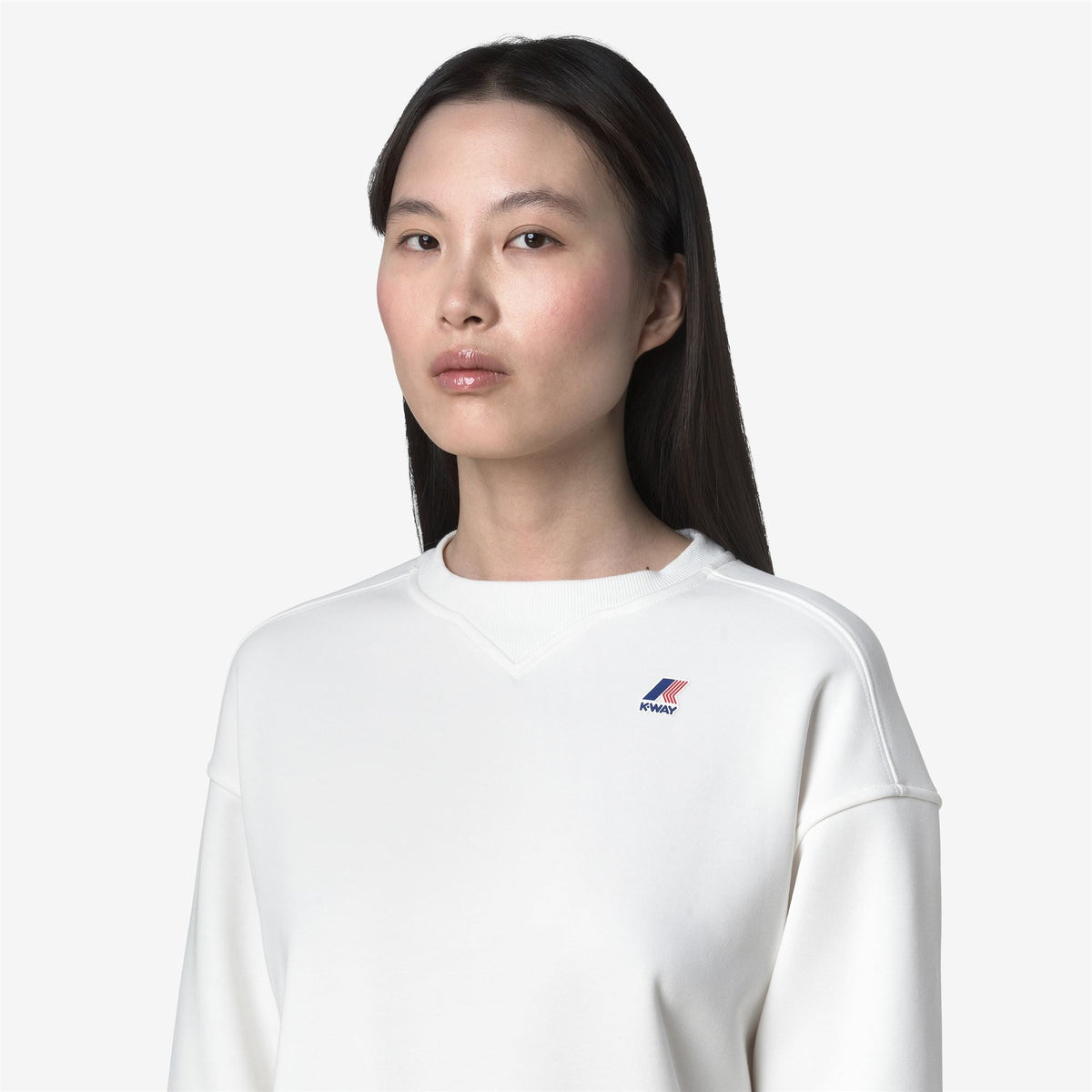 K-WAY Felpa invernale donna girocollo NOELLA BRUSHED PC