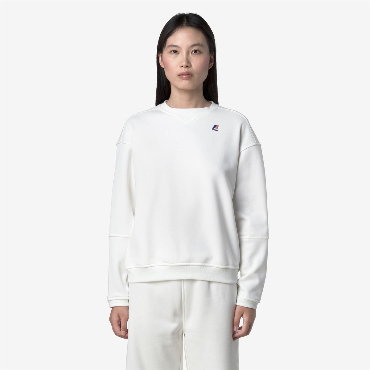 K-WAY Felpa invernale donna girocollo NOELLA BRUSHED PC