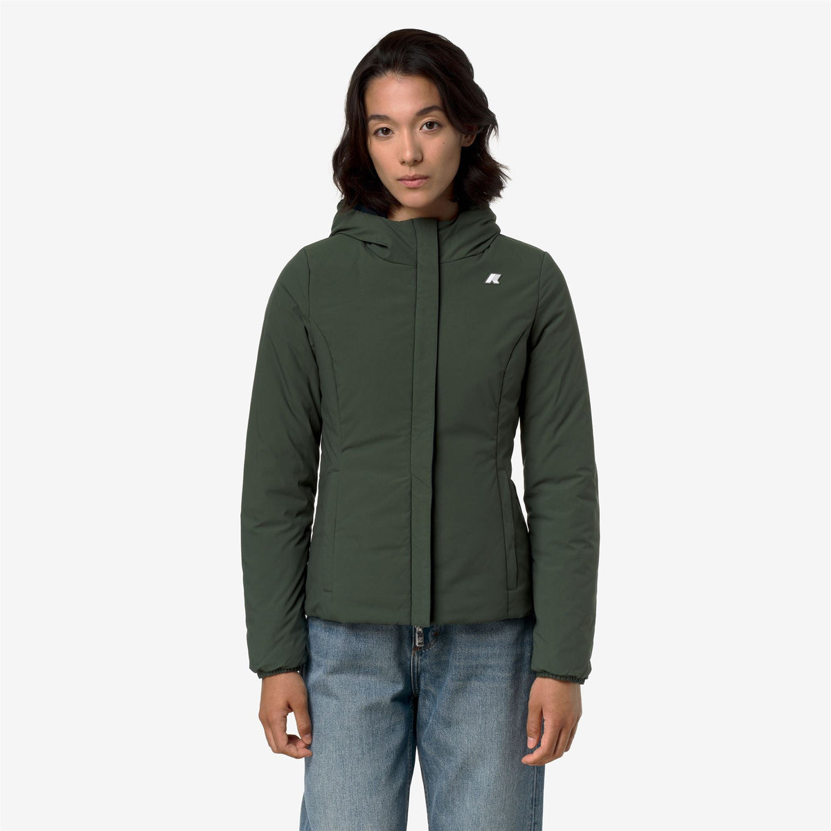 K-WAY Giubbotto donna corto reversibile LILY ST WARM DOUBLE