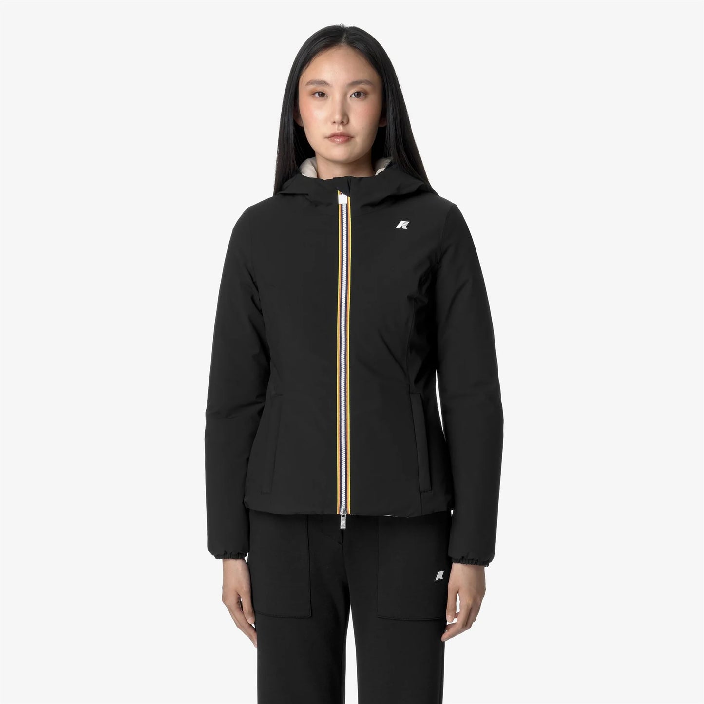 K-WAY Giubbotto donna corto reversibile LILY ST WARM DOUBLE