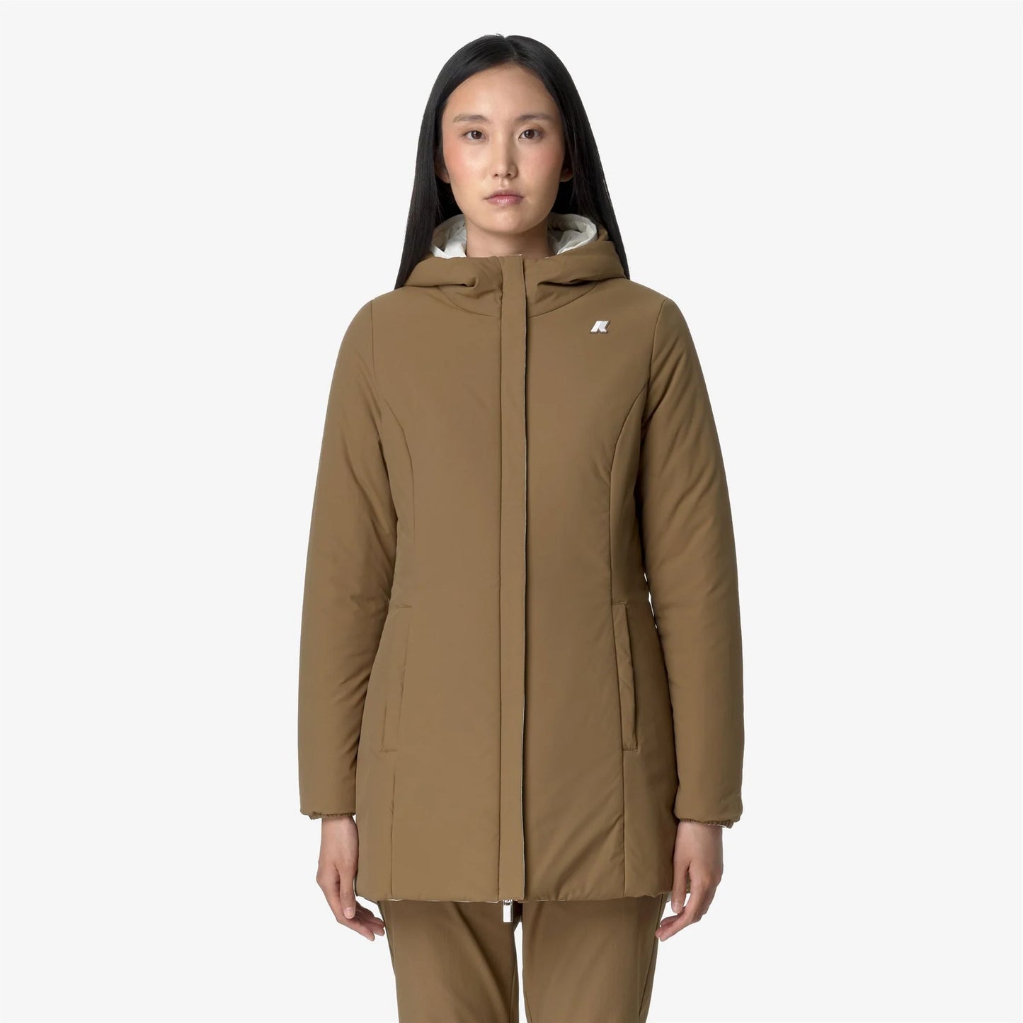 K-WAY Giubbotto mezza lunghezza donna reversibile DENISE ST WARM DOUBLE