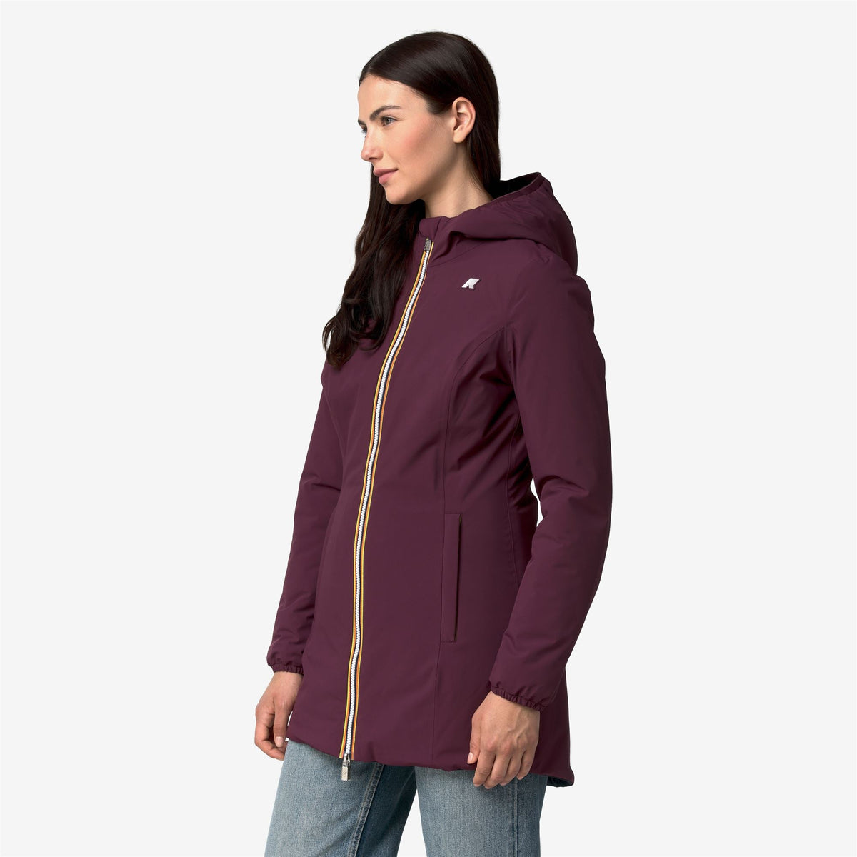 K-WAY Giubbotto mezza lunghezza donna reversibile DENISE ST WARM DOUBLE