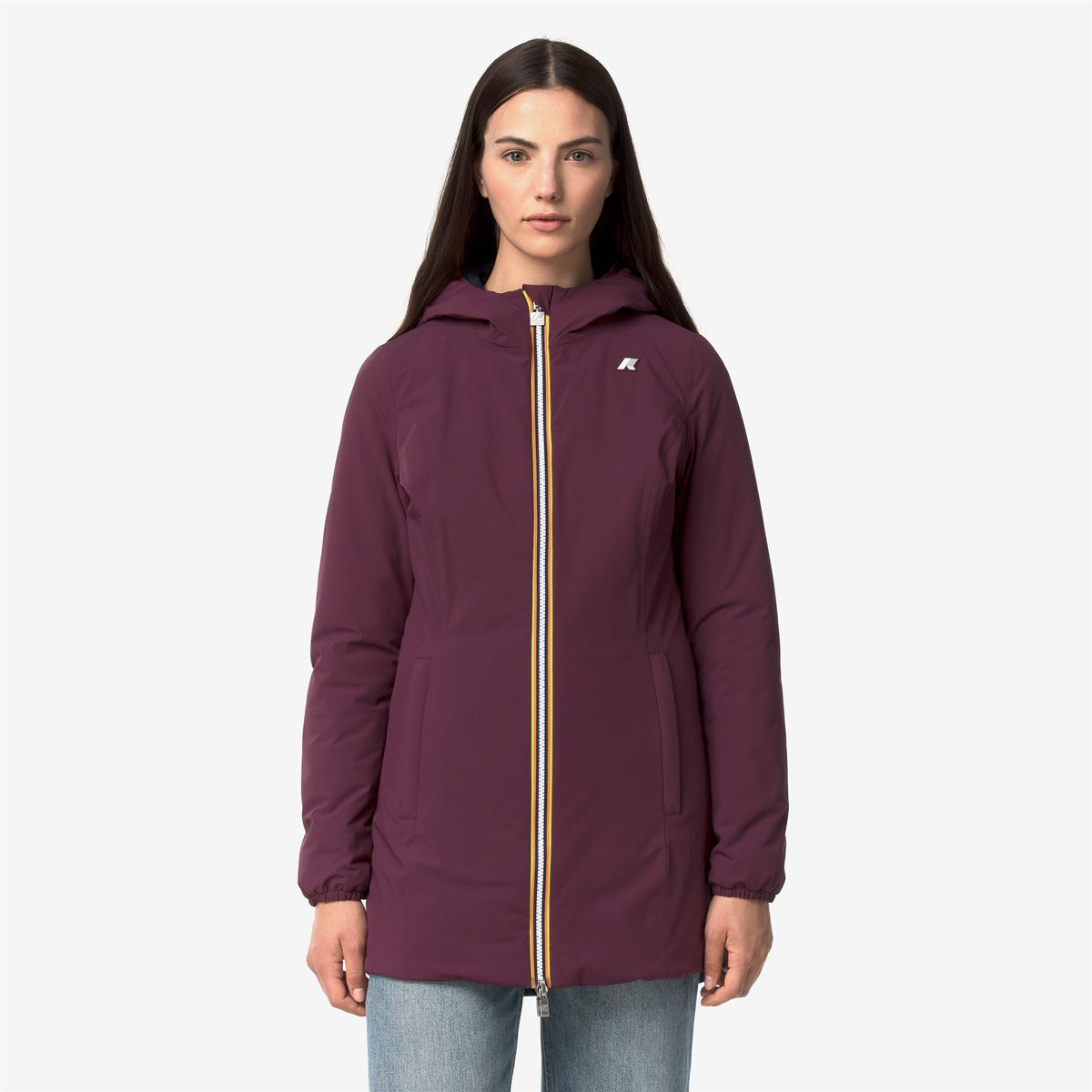 K-WAY Giubbotto mezza lunghezza donna reversibile DENISE ST WARM DOUBLE