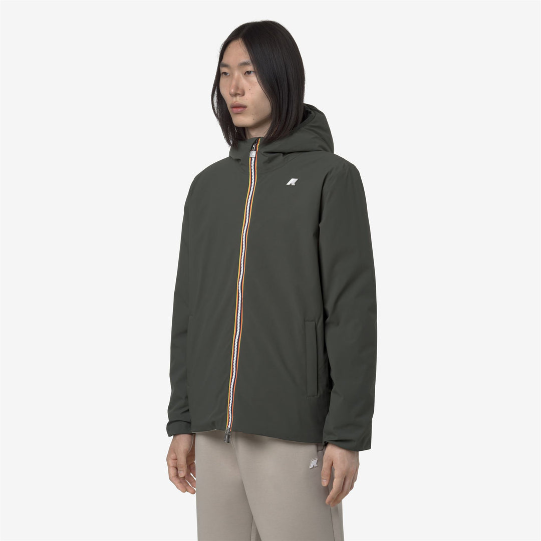 K-WAY Giubbotto invernale uomo reversibile con cappuccio JACK ST WARM DOUBLE