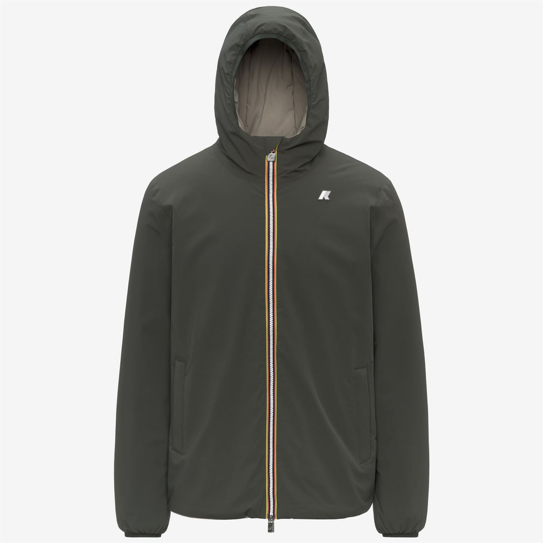 K-WAY Giubbotto invernale uomo reversibile con cappuccio JACK ST WARM DOUBLE