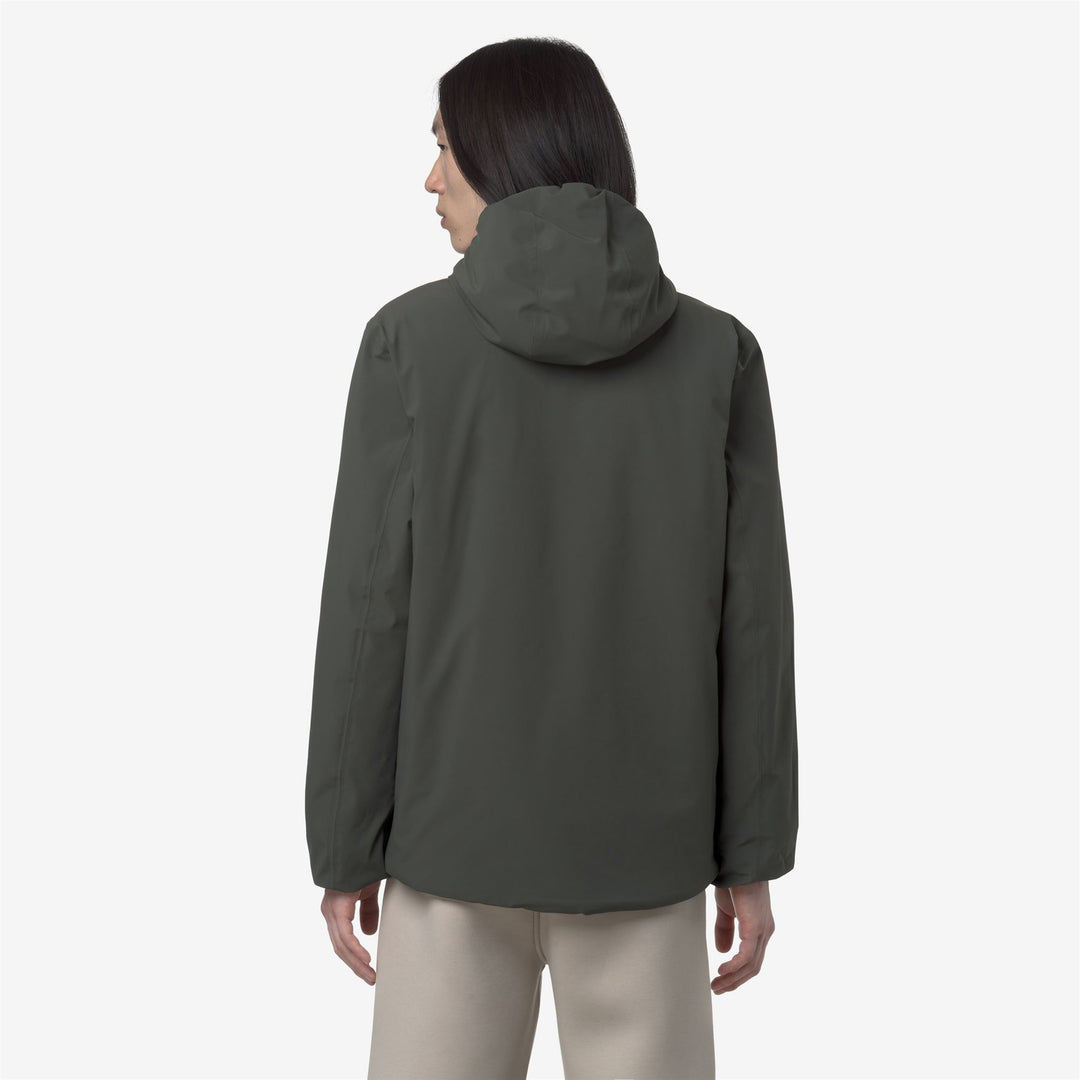 K-WAY Giubbotto invernale uomo reversibile con cappuccio JACK ST WARM DOUBLE