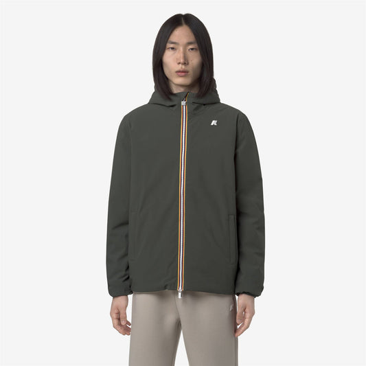 K-WAY Giubbotto invernale uomo reversibile con cappuccio JACK ST WARM DOUBLE