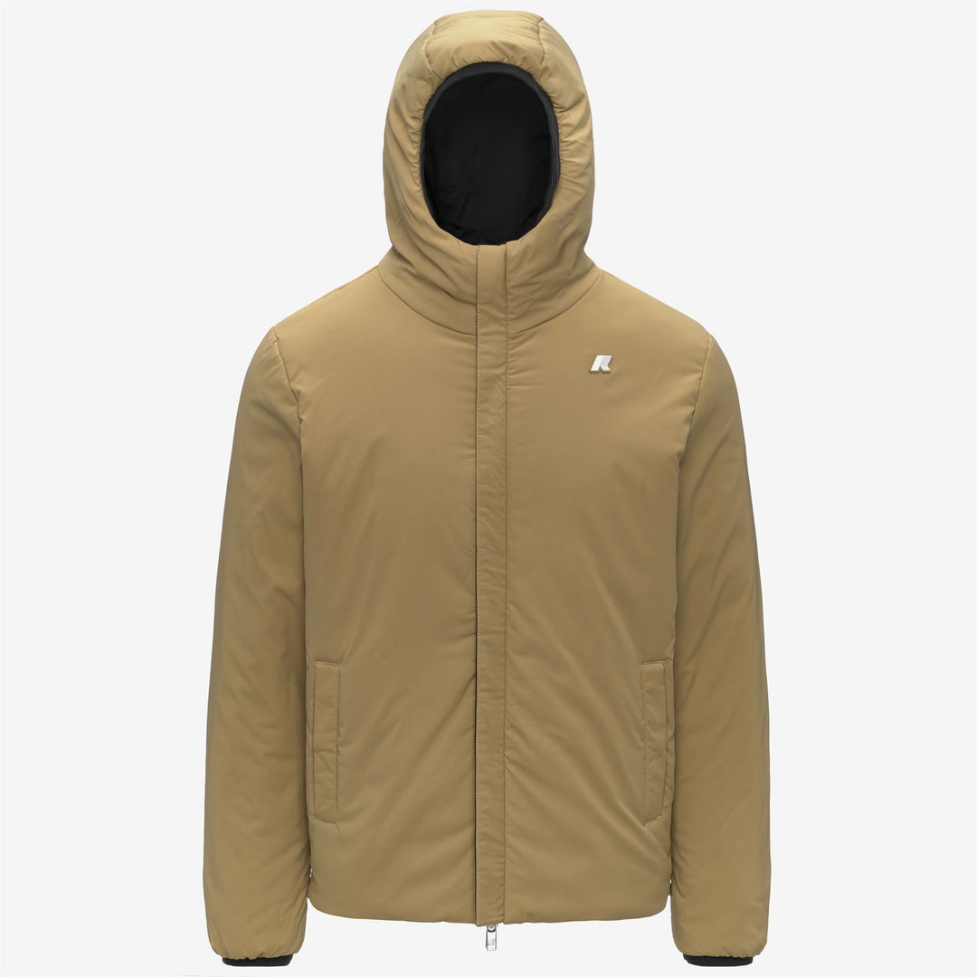 K-WAY Giubbotto invernale uomo reversibile con cappuccio JACK ST WARM DOUBLE