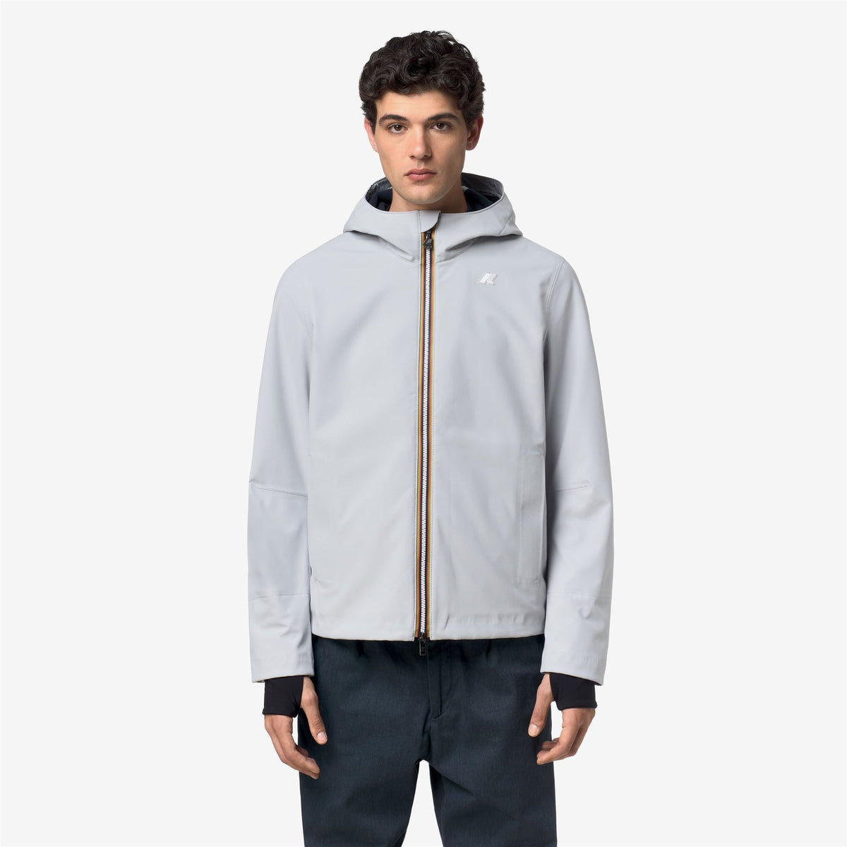 K-WAY Giubbotto uomo in neoprene e fodera in pile JACKO BONDED