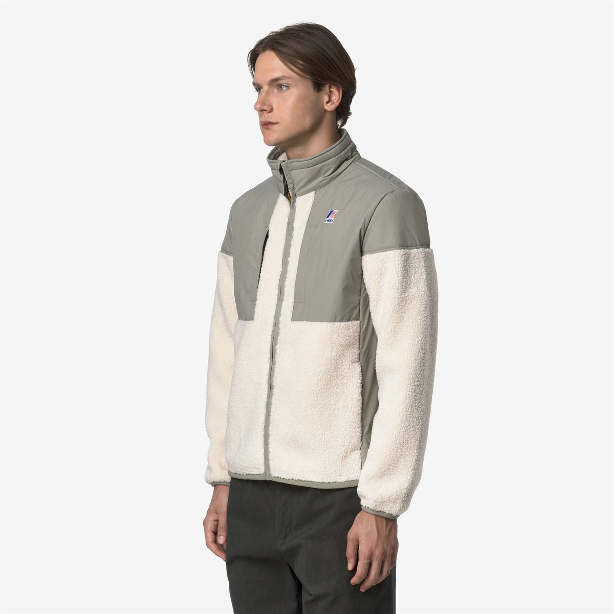 K-WAY Felpa unisex in tessuto orsetto e ripstop impermeabile SIXTE 4.0 ORSETTO