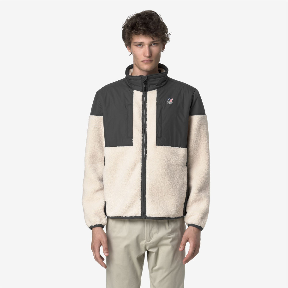 K-WAY Felpa unisex in tessuto orsetto e ripstop impermeabile SIXTE 4.0 ORSETTO