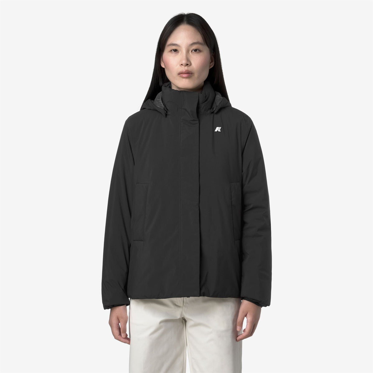 K-WAY Giubbotto donna cappuccio staccabile MARLETTE SOFT MARMOTTA