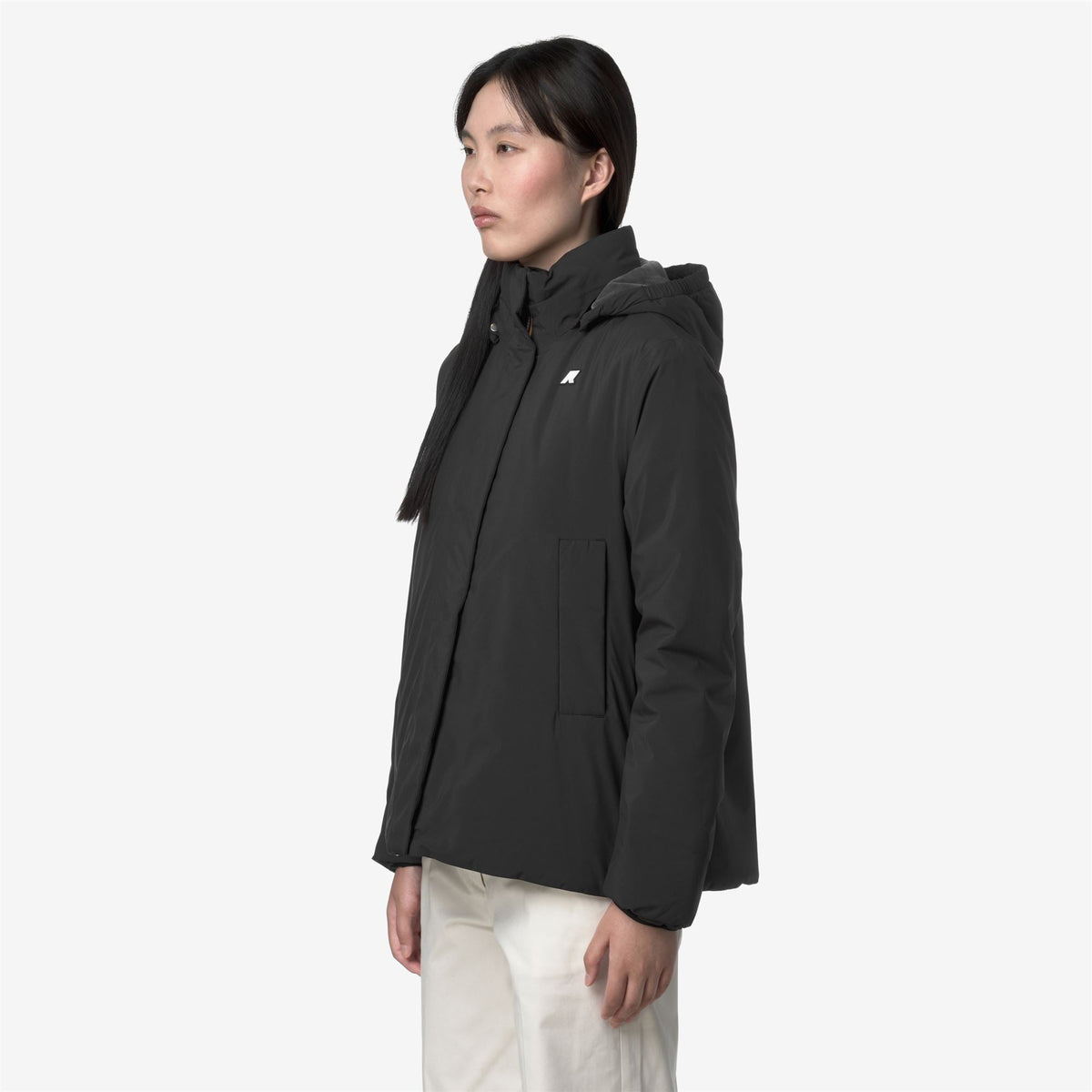 K-WAY Giubbotto donna cappuccio staccabile MARLETTE SOFT MARMOTTA