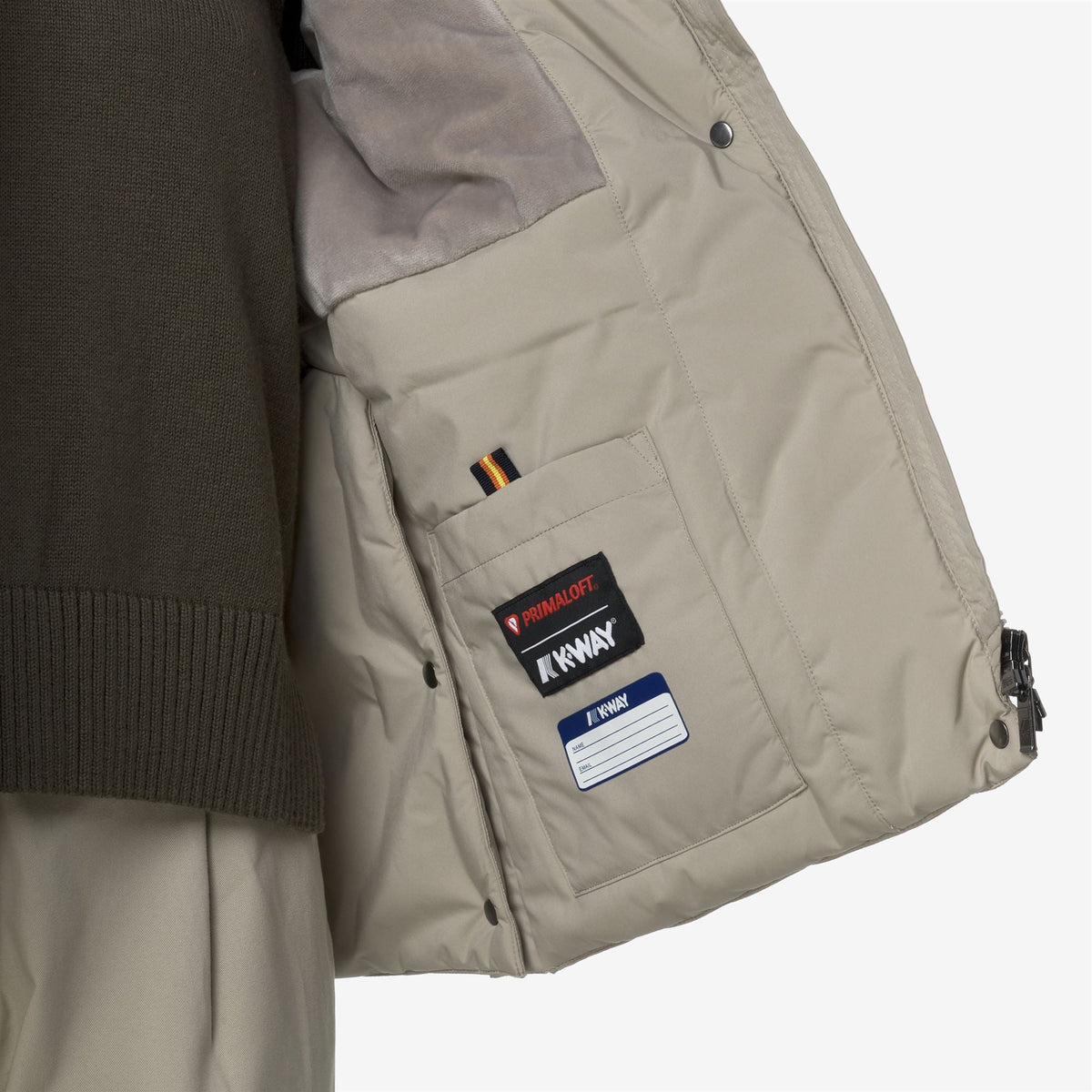 K-WAY Giubbotto donna cappuccio staccabile MARLETTE SOFT MARMOTTA