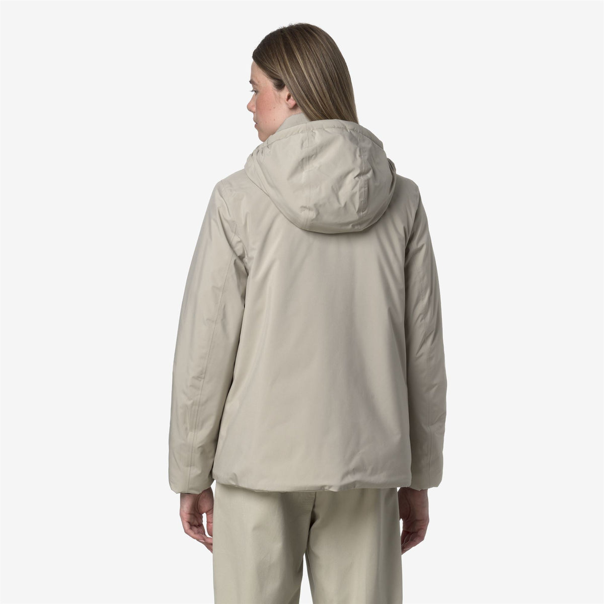 K-WAY Giubbotto donna cappuccio staccabile MARLETTE SOFT MARMOTTA